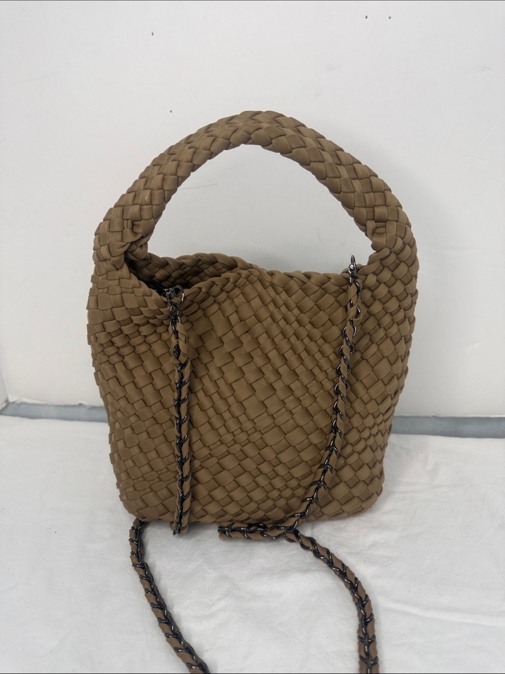 Textured Weave Mini Shopper - Picture 1 of 7